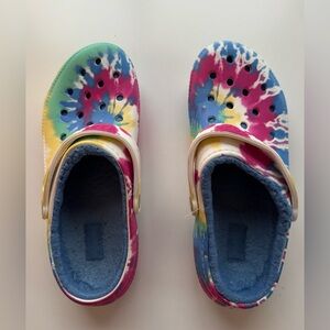Crocs Classic Tie-dye Lined Clogs